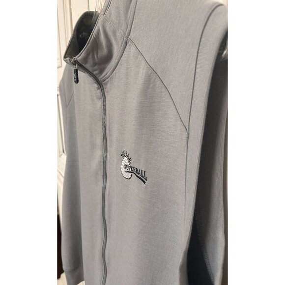 Fairway & Green Men's XL Full Zip Gray Golf Vest Dual Zip The G.A.R Superball - Picture 1 of 9
